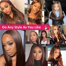 BINF 1/3Pieces Wholesale 10-30 Inch Chocolate Brown #4 Bone Straight Human Hair Bundle Human Hair Bundles Brazilian Raw Hair Weave Extension Double Weft For Women - màu nâu - Xem 10