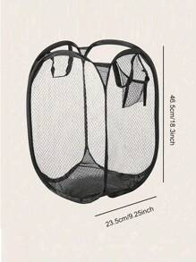 1/2 chiếc giỏ đựng đồ giặt dạng bật có dung tích lớn có tay cầm – Giỏ đựng đồ giặt dạng lưới có thể gấp lại để đựng quần áo bẩn, váy, giày dép, quần jean, bốt, váy, giỏ đựng đồ giặt, giỏ đựng đồ giặt có thể gấp lại - Nhiều màu - Xem 3