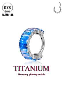 1 chiếc khuyên tai/khuyên mũi bằng pha lê Zirconia sang trọng, trang sức Unisex thiết kế rực rỡ, hoàn hảo cho trang phục thường ngày, tiệc tùng, lựa chọn quà tặng hấp dẫn - Nhiều màu - Xem 11