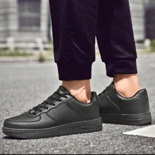 Men's Black Casual Sports Women's Tennis Shoes Offer Comfortable Aero - màu đen - Xem 3