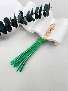 1 Móc khóa tua rua "Độc đáo" sang trọng - Da Pu, Chủ đề hoạt hình/Punk - Hoàn hảo cho túi xách và chìa khóa xe hơi của phụ nữ - Quà tặng lý tưởng cho sinh nhật hoặc Giáng sinh Halloween - tua - Xem 11