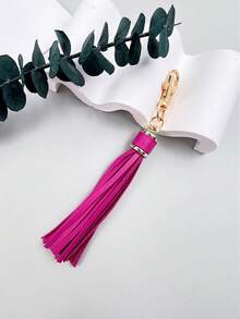 1 Móc khóa tua rua "Độc đáo" sang trọng - Da Pu, Chủ đề hoạt hình/Punk - Hoàn hảo cho túi xách và chìa khóa xe hơi của phụ nữ - Quà tặng lý tưởng cho sinh nhật hoặc Giáng sinh Halloween - tua - Xem 10