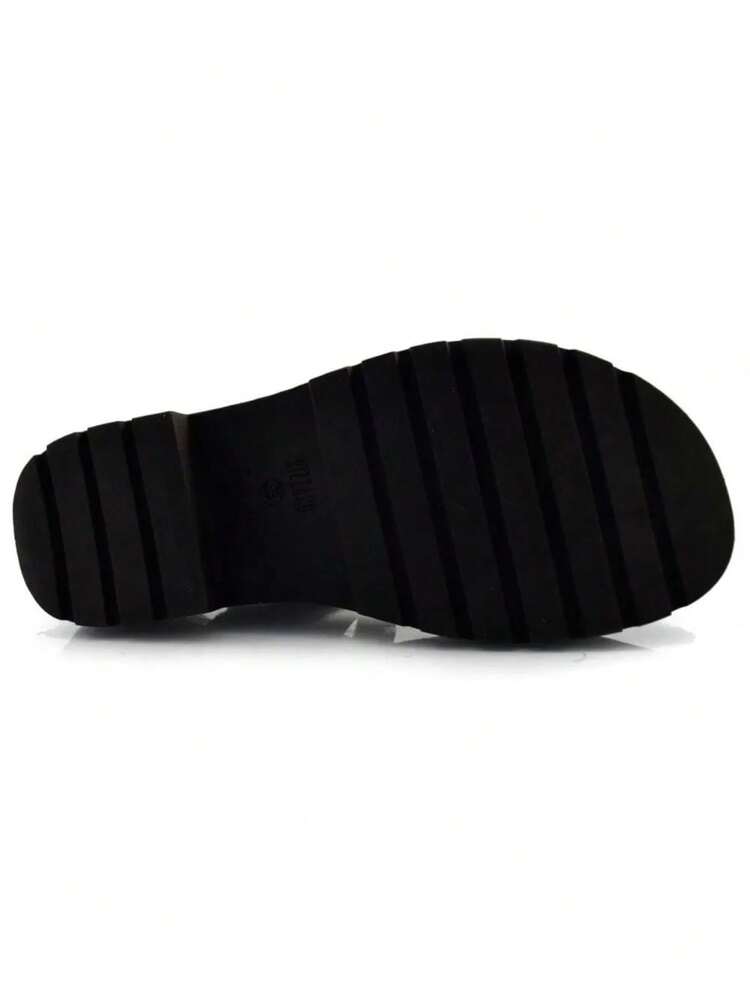 Women's Platform Sandal With Tractor Buckle Comfortable Vizzano Blogger Launch - 黑色 - 查看 4