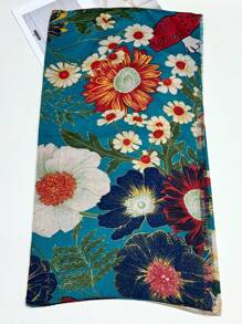 New Simple Print Women Scarf Fashion Neck Wrap Spring/Summer Sun Protection Beach Shawl Linen Feel For Ladies - Multicolor - View 8