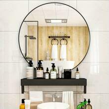 Round Mirror Circle Hanging Wall Mirror Home Decorative Wall Mounted Vanity Mirror For Bathroom Living Room Back To School Room Decor School Supplies - 70 cm - View 9