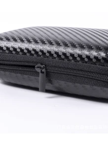 拉链式线缆整理盒，便携式多色充电器耳机便携包 - 黑色 - 查看 6