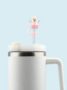 4 piezas Tapas de sorbete de silicona navideñas - Lindas cubiertas de sorbete reutilizables para vasos, compatibles con 10 mm, perfectas para regalos y decoraciones navideñas