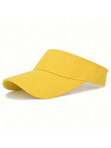 1pc Kids Sports Cap With Adjustable Visor For Girls With High Ponytail,Children Tennis Sun Cap With Visor For Boys Running Golf