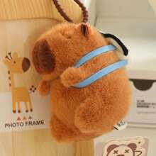 Lindo peluche de capibara con mochila de abeja, animal de peluche capibara kawaii con mochila de tortuga, muñeco de peluche suave de capibara, almohada de peluche de capibara para niños, niños, decoración de habitación de anime, decoraciones navideñas, regalos para amigos - Multicolor - Ver 16
