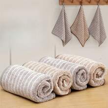 5/10pcs Hanging Kitchen Cleaning Towels, Microfiber Cleaning Cloths, Dish Rags, Washable & Durable Kitchen Dishcloths, Degreasing Rags, Super Absorbent Towels, Home Car Wash Cloths, Glass Wiping Cloths, Cleaning Supplies, Cleaning Tools, Kitchen Accessories