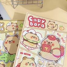 Capybara Cute Water Rat Small Card Collection Album, Cartoon Grid Instant Photo Album Postcard Card Album - Multicolor - View 6