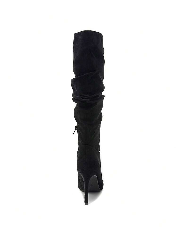 Stivali con tacco a spillo verde - Eleganza audace e femminile - nero - Visualizzare 7