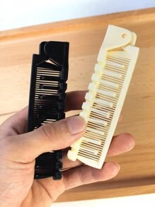 1pc Foldable Travel Portable Comb & Hair Brush, Compact Folding Pocket Comb, Anti-Static Dual-Sided Brush For Daily Hair & Beard Grooming, Unisex, Hair Brush, Comb, Hair Tools, Hair Products And Accessories For Barber Salon Beauty Back To School, Travel Holiday Essentials, Hair Accessories Brushes, Hair Brush, Comb, Slick Back Brush, Hairbrush, Edge Brush Hair Brush, Detangling Brushes, Hair Tools, Hair Stuff, Hair Care, Curly Hair Brush, Barber, Hairdressing Equipment, Small Comb, Mini Hairbrush, Hairstyle, Hairdressing,Hair Brush,Slick Back Brush,Styling Brush,Curly Hair Brush,Edge Brush,Hair Comb,Brush Hair,Hair Brush Set,Comb Hair,Comb For Curls,Detangling Brush,Hair Brush For Women,Hair,Travel,Hair Products,Hair Tools,Hair Stuff,Barber,Barber Accessories,Barbershop,Hairdressing Equipment - Multicolor - View 7