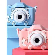 Mini Kids Digital Camera 20MP Dual Lens 2.0 Inch IPS Screen 1080P Takes Photo Video Gift - Màu xanh lam - Xem 2