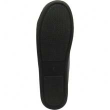 Mens Faux Suede Moccasin Slipper - Light Grey - View 5