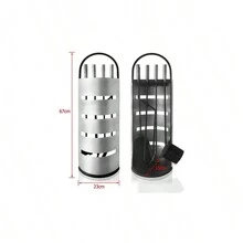 Froadp Fireplace Accessories 5Pcs Stainless Steel Fireplace Covers With Cover And Privacy Screen For Kitchen Home Living Room Home Accessories Decorative Fireplace Cleaning Kit Silver - Perak - View 4