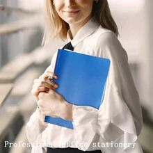 Heavy Duty Plastic Folders With 2 Pockets For Letter Size Paper, Assorted Color,Poly Folders, Plastic Pocket Folder With Business Card Slot,For School/Home/Office,Pack Of  1 - Çok renkli - Görünüm 6