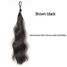 1 pièce Perruque en fibre de polyester pour femmes, désinvolte, de fête et de rue - Chignon autoportant, queue de cheval tie-and-dye, fabricant de chignon mou, Chouchou de perruque pour les déplacements quotidiens, les rendez-vous, l'école, les achats, les voyages, la maison, les rassemblements