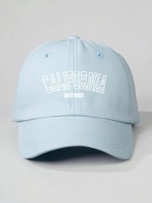 1 件装水洗加州印花棒球帽，可调节户外防晒帽，适合旅行海滩度假，Y2K 风格休闲帽，适合青少年万圣节