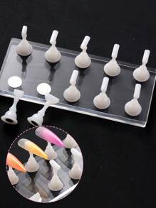 5 Styles Of Magnetic Nail Holder False Nail Tip Practice Stand Holder Acrylic Showing Shelf Nail Art Display For Salon DIY Manicure - Multicolor - View 3