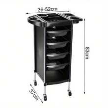 4 Drawer Salon Hairdresser Trolley Barber Storage Basket Rolling Cart Storage - Variant1 - View 4