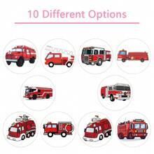 500pcs Fire Truck Graffiti Stickers For Computer Desk, Helmet, Skateboard, Guitar, Water Bottle, Luggage, Notebook, Diy Arts & Crafts, Self-Adhesive - Multicolor - View 2
