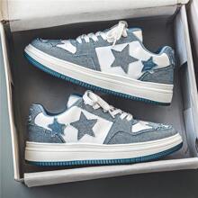 Men's Shoes, Sports And Casual Shoes, Men's Shoes,Walking Shoes,Versatile Men's Shoes, Campus Student Board Shoes, Suitable For Men's Outdoor Activities - 藍色 - 查看 11