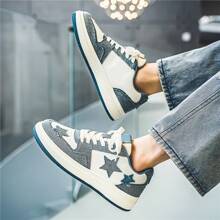 Men's Shoes, Sports And Casual Shoes, Men's Shoes,Walking Shoes,Versatile Men's Shoes, Campus Student Board Shoes, Suitable For Men's Outdoor Activities - 藍色 - 查看 6