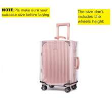 18-30英寸透明行李箱套，加厚耐用防水透明行李箱保护套，旅行行李箱套，透明PVC防水行李箱套，行李收纳袋，时尚旅行配件，学习用品 - 無色 - 查看 6