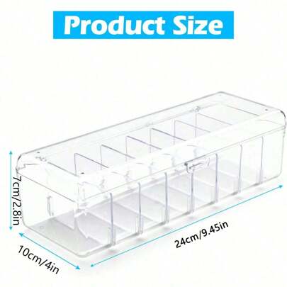 1pc Trading Card Storage Box, Card Storage Box Plastic, Playing Card Case With Removable Dividers,Plastic Playing Game Card Storage Box Holder For Bank Card, Business Card, Game Card, PTCG Cards Halloween Decoration
