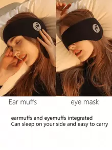 2/1 pièce Masque pour les yeux réglable avec auto-agrippant, avec 1 paire de bouchons d'oreilles, masque de sommeil anti-bruit sans pression sur les oreilles, convient pour dormir, faire la sieste et une utilisation toute l'année. Le meilleur effet des bouchons d'oreilles anti-bruit est obtenu lorsqu'ils sont utilisés avec le masque pour les yeux. Idéal pour la chambre, les voyages, le bureau, l'école, fournitures de rentrée scolaire - Multicolore - Voir 5