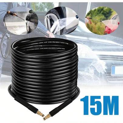Pressure Washer Hose Click Trigger Click Type Plug Quick Connector High Pressure Replacement Hose 15m For Karcher K Series K2 K3 K4 K5 K7 Tools