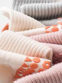 6 双卡通婴儿地板袜幼儿防滑室内袜子适合男孩和女孩，适合日常生活 - 彩色 - 查看 8