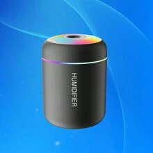 1 pièce Nouvel humidificateur et diffuseur d'huiles essentielles multicolore à USB, humidificateur d'air compact de 180 ml pour beauté, chambre à coucher, voiture, maison, dortoir - Rechargeable via USB, sans pile incluse