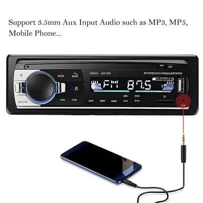 Car Stereo Receiver | Bluetooth Hands Free Calling & Music Streaming | Push To Talk Assistant | AM/FM Radio | USB Playback & Charging | Not A CD Player
