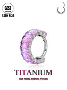 1 chiếc khuyên tai/khuyên mũi bằng pha lê Zirconia sang trọng, trang sức Unisex thiết kế rực rỡ, hoàn hảo cho trang phục thường ngày, tiệc tùng, lựa chọn quà tặng hấp dẫn - Nhiều màu - Xem 13