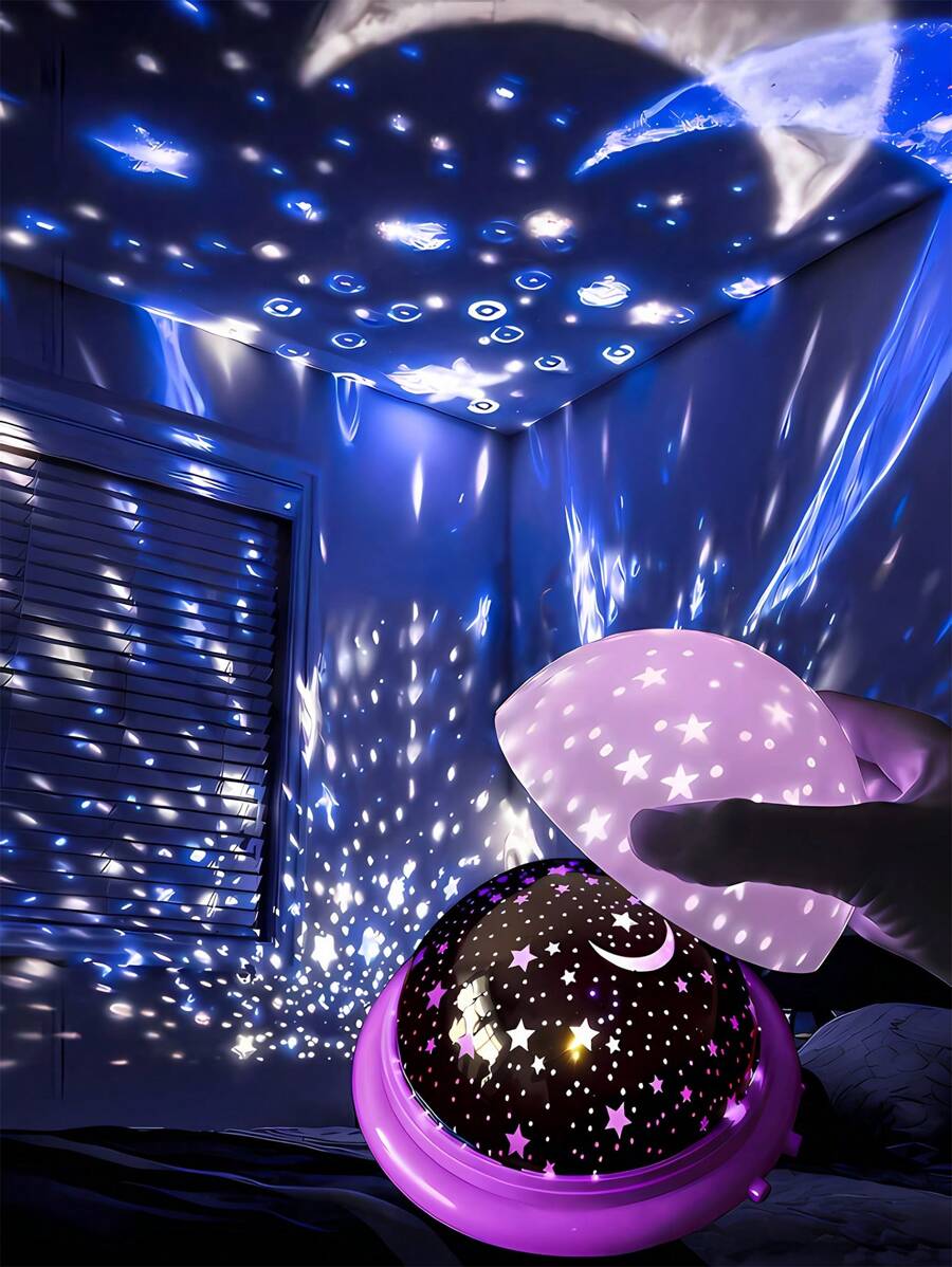 1 件 LED 星空 UFO 夜灯、睡眠投影仪灯、7 色氛围灯投影仪，适用于家居装饰、客厅、节日装饰、墙壁装饰、露营、生日派对