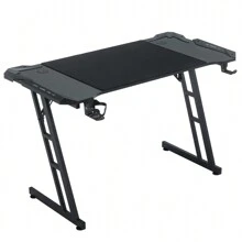 Froadp Freestanding Desk, Ergonomic For Gamer 120x60cm/140x60cm With Carbon Fiber Plate, Cup Holder And Headphone Jack - Black - View 8