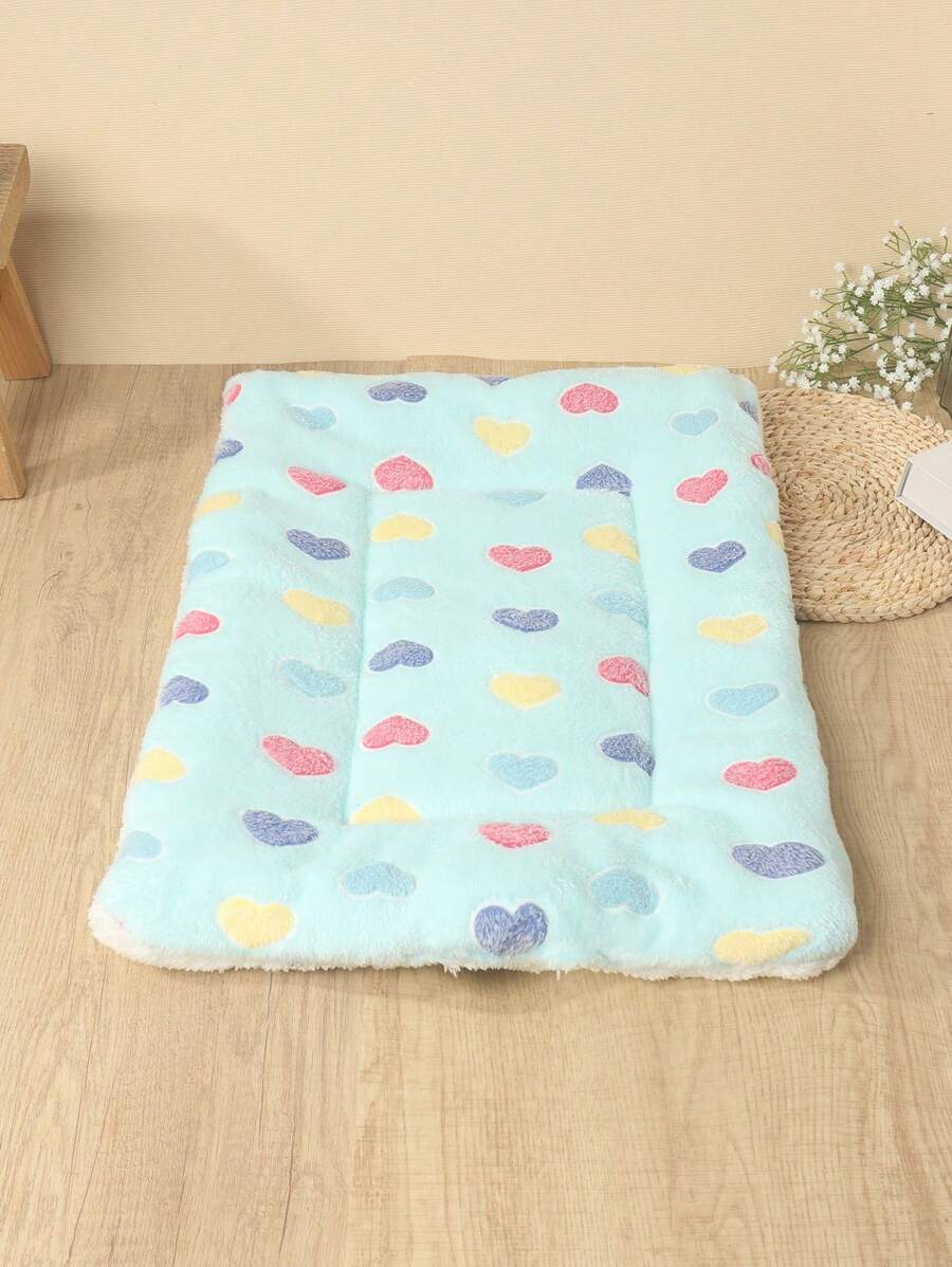 Polyester Material, Cute Design, Breathable, Washable, Thickened Pet Bed Mat, Suitable For Small And Medium Cats And Dogs For Year-Round Use (Suitable For Dogs As Happy As Teddy Bears, Not Suitable For Large Dogs)