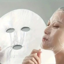 1000/200/100/1pc Disposable Plastic Full Face Mask, Transparent PE Facial Mask Neck Sticker, Skincare Beauty Health Care Accessory