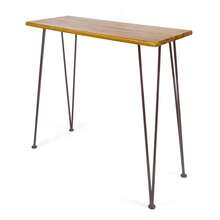 Sturdy DENALI Industrial Wood And Metal Bar Table - Stylish And Durable Furniture For Home Or Business - màu nâu - Xem 5