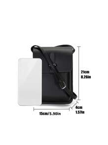 Mini Korean Style Flip Cover Casual Crossbody Bag, Niche Brand PU Leather Small Square Bag, Y Casual Versatile Shoulder Bag, Vertical Messenger Bag Valentines Gifts Valentine Gifts For Men Valentine Day Holiday School Summer Summer Bag Springbreak Vacation Bags Black Bag Gift Bag Bag Pack Cross Body Bag Vintage Bags School Supplies Purse Sling Bag Office Bag Sling Bag Mini Bag Purse Essentials Business Small Bag For Men Body Bag For Men Mobile Phone Bag Side Bag Pouch Valentine'S Day