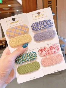 Bộ 14 kẹp tóc vải BB nhiều màu sắc cho bé gái, kẹp tóc bong bóng dễ thương, phụ kiện tóc đơn giản đa năng cho thanh thiếu niên - Nhiều màu - Xem 3