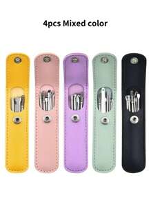 6pcs/Set Stainless Steel Ear Wax Removal Tool Kit, Ear Cleaner, Ear Picks, Ear Cleaning Set, Ear Curette, Stainless Steel Ear Cleaning Tools,Bag,Organizer,Storage - Ear Cleaning Tool Six-piece Set - View 16