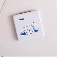 1pc Cute Simple Sketch Style Cute Animal Mirror Puppy Bear Bunny Cute Mirror - Multicolor - View 15