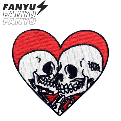 Miếng vá thêu tình yêu đích thực cho đến chết, miếng dán may hoặc ủi, huy hiệu trang trí tự làm, thích hợp cho quần áo, giày dép, túi xách, mũ Halloween, ngày lễ tình nhân, ngày lễ tình nhân, mùa hè, trường học
