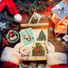 25 件圣诞贴纸，圣诞节时尚装饰品，适用于笔记本电脑水瓶信封礼品标签工艺品窗户滑雪板圣诞派对礼品 - 彩色 - 查看 4
