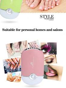 1个USB充电便携式迷你睫毛风扇，无叶手持式睫毛烘干机，迷你手持式风扇空调吹风机，适用于睫毛嫁接/美甲，速干凝胶/胶水美甲睫毛嫁接套装，室内/户外旅行/居家/办公（粉色） - 粉色 - 查看 8