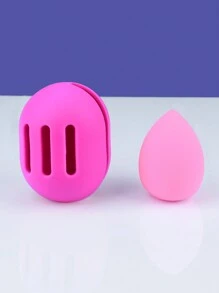 2 Pieces Of Cosmetic Sponge Bracket With Cosmetic Eggs, Double-Sided Breathable Silicone Cosmetic Mixer Protective Cover, Suitable For Travel Or Daily Life, Shatterproof Cosmetic Travel Box Is Quick-Drying And Easy To Carry. - Multicolor - View 18