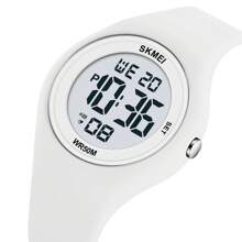 SKMEI 2317 漂亮女孩电子手表硅胶表带夜光日历复古休闲女士